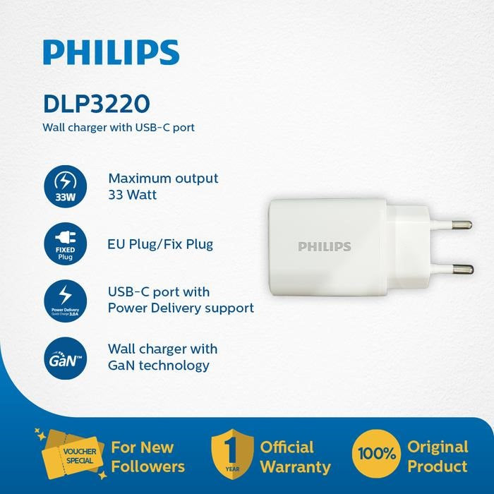 PHILIPS CHARGER DLP3220CW 33W
