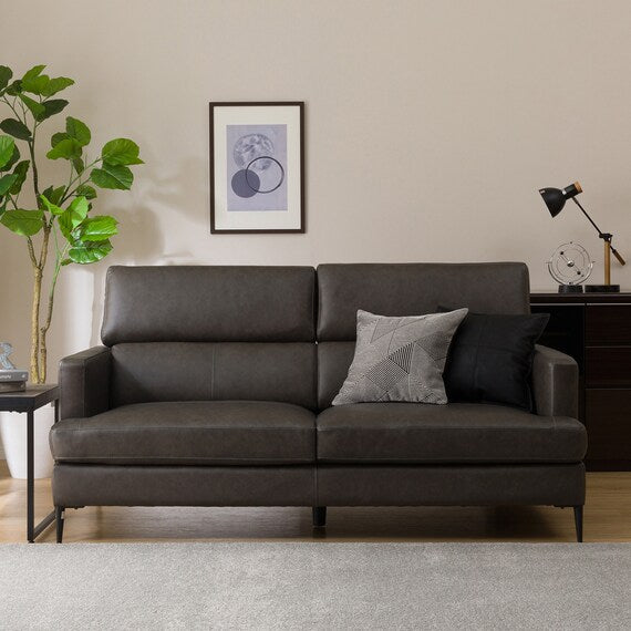 3P Sofa Satherla Leather C2 DGY