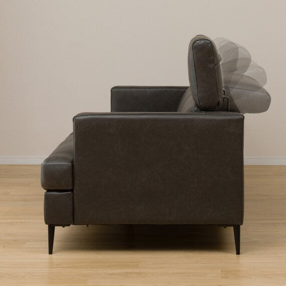 3P Sofa Satherla Leather C2 DGY