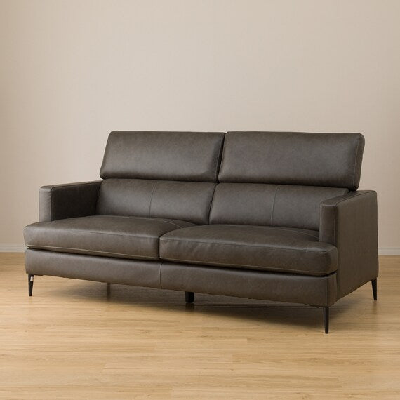 3P Sofa Satherla Leather C2 DGY