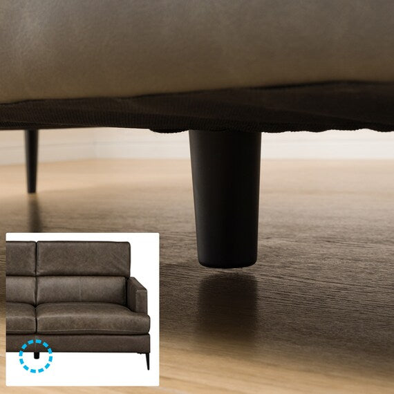 3P Sofa Satherla Leather C2 DGY