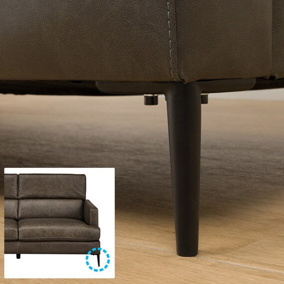 3P Sofa Satherla Leather C2 DGY