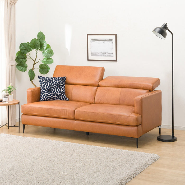 3P SOFA SATHERLA LEATHER-C2 BR