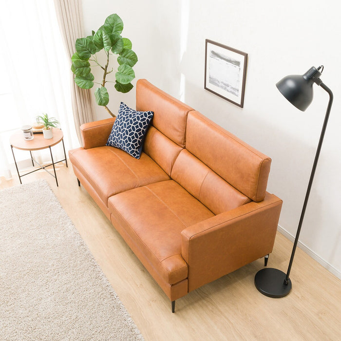 3P SOFA SATHERLA LEATHER-C2 BR