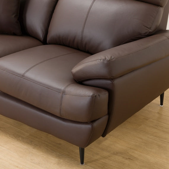 3 Seater Sofa A16 Leather DBR
