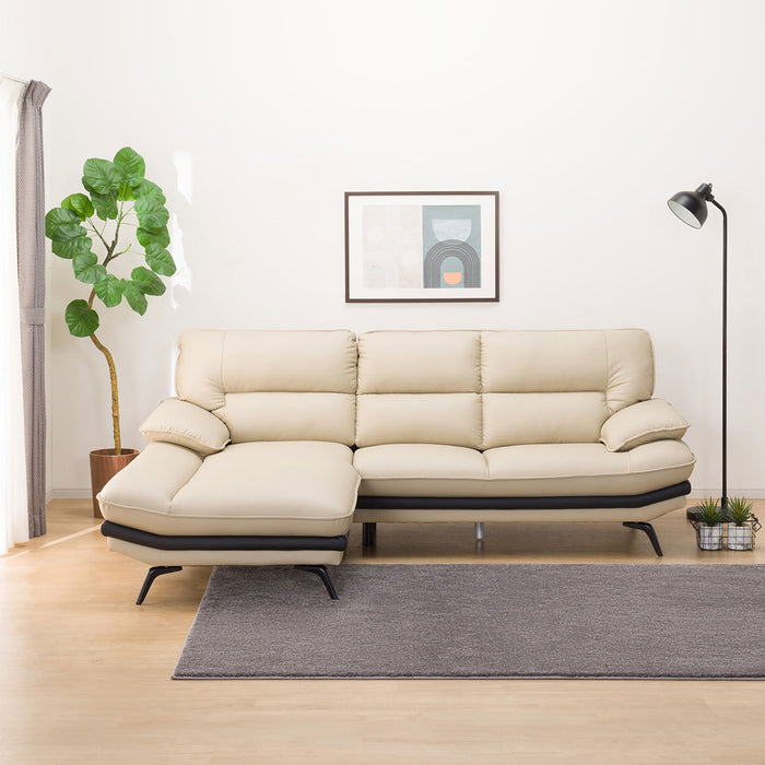 CORNER SOFA LOZO KD BE LEATHER RC