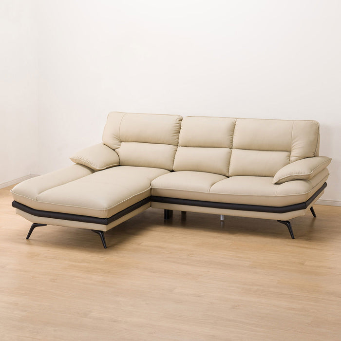 CORNER SOFA LOZO KD BE LEATHER RC