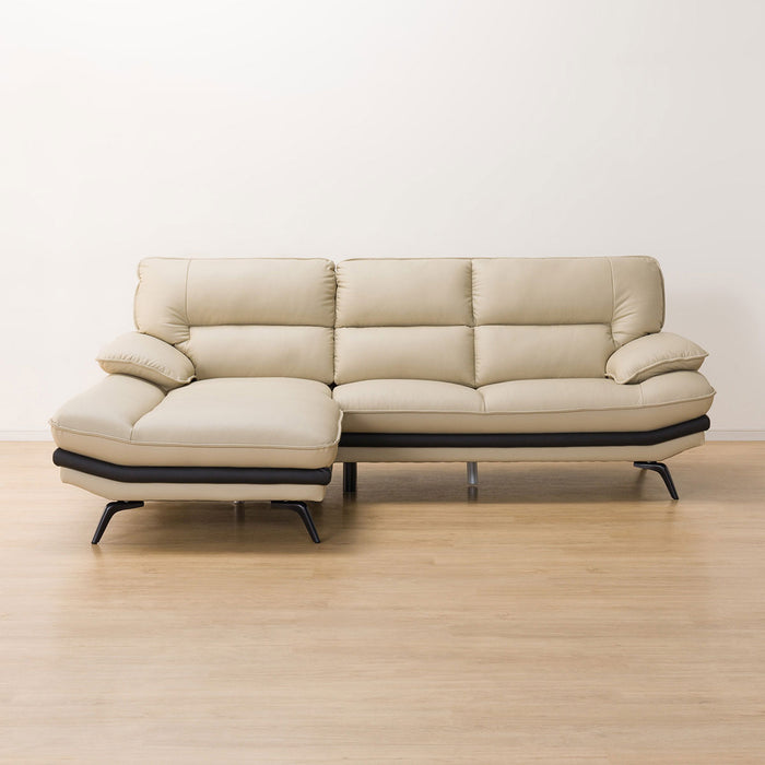 CORNER SOFA LOZO KD BE LEATHER RC