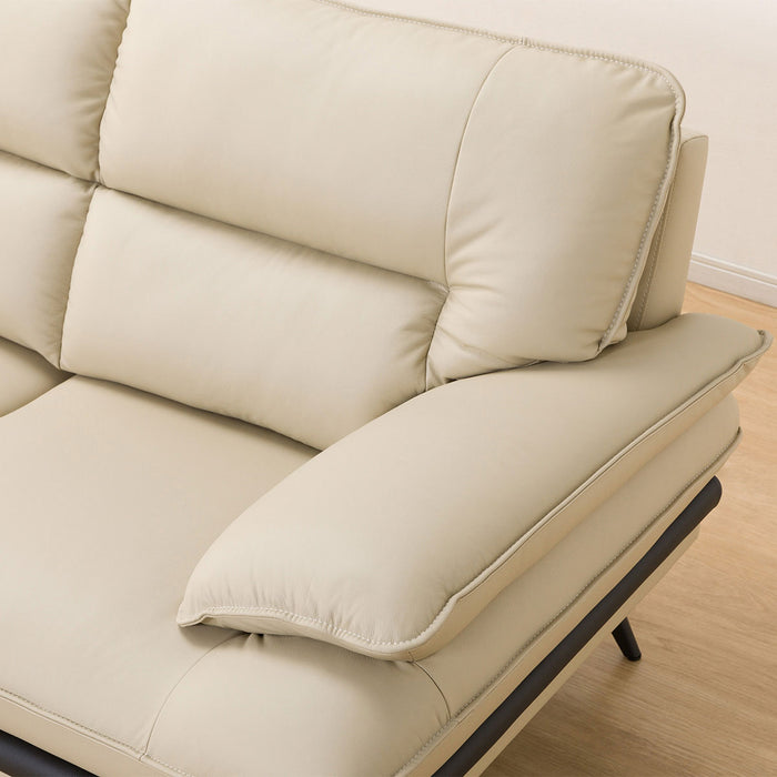 CORNER SOFA LOZO KD BE LEATHER RC