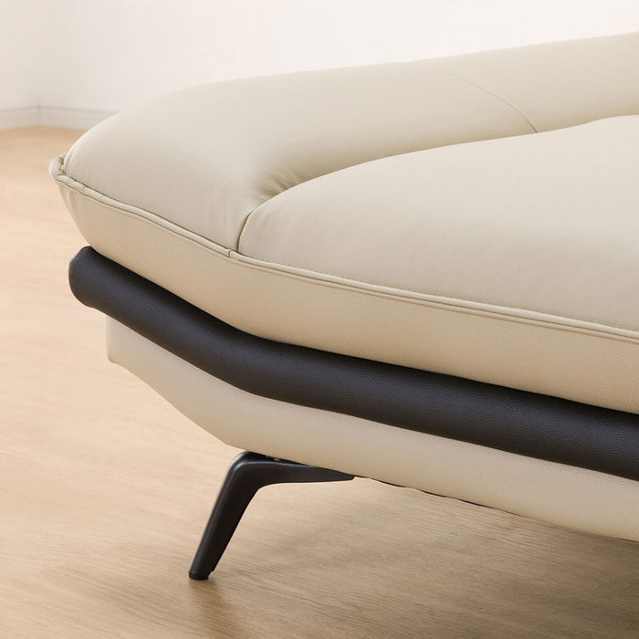 CORNER SOFA LOZO KD BE LEATHER RC