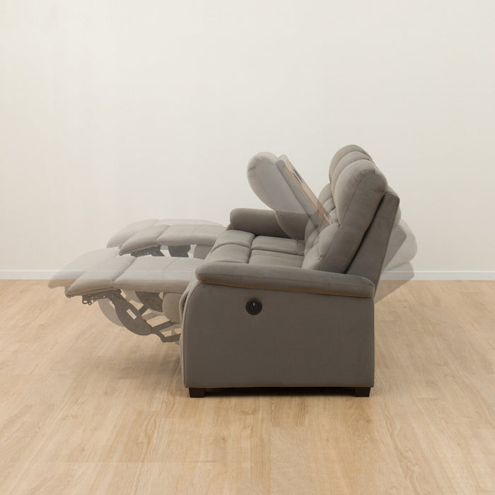 3P Electric Sofa N-Believa Microfiber GY
