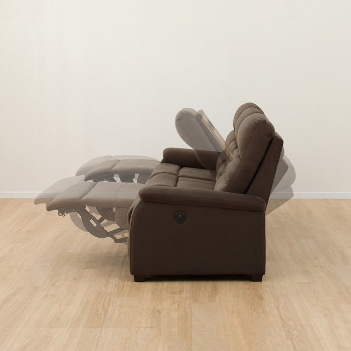 3P ELECTRIC SOFA N-BELIEVA MICROFIBER DBR