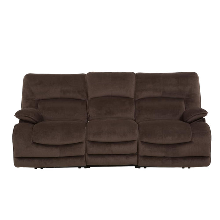 3 SEATER ELECTRIC FABRIC SOFA HIT DBR 2CS