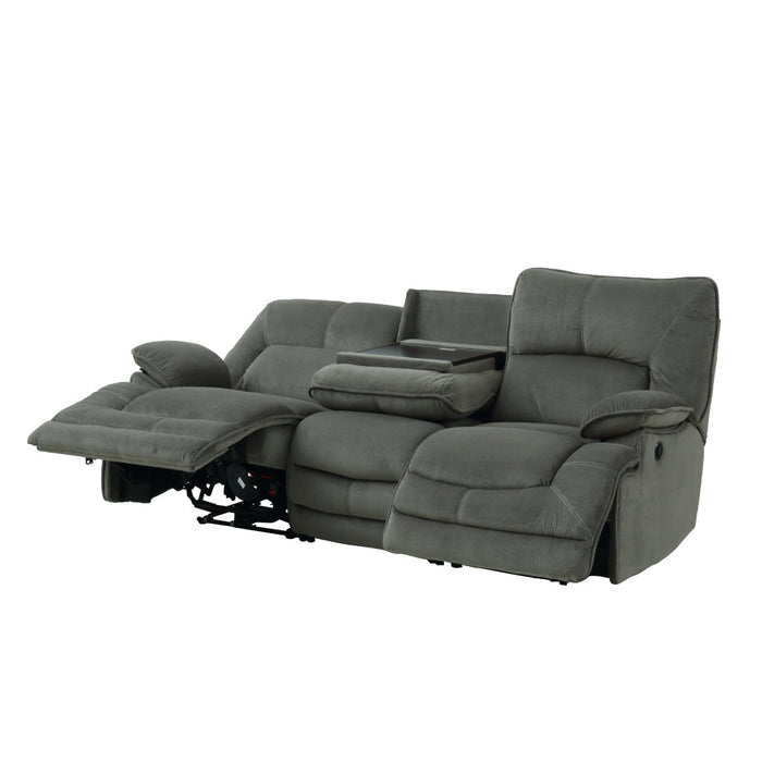 3-SEATER ELECTRIC FABRIC SOFA HIT GY 2CS