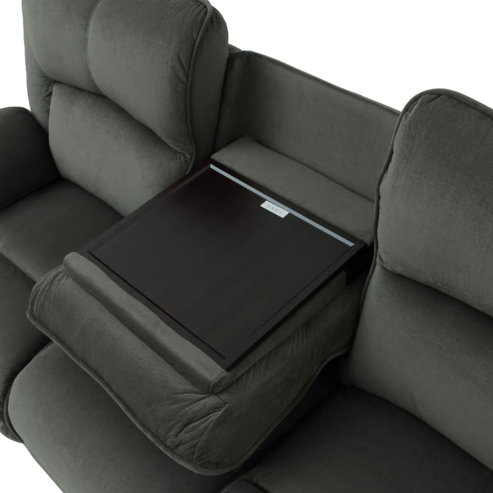 3-SEATER ELECTRIC FABRIC SOFA HIT GY 2CS