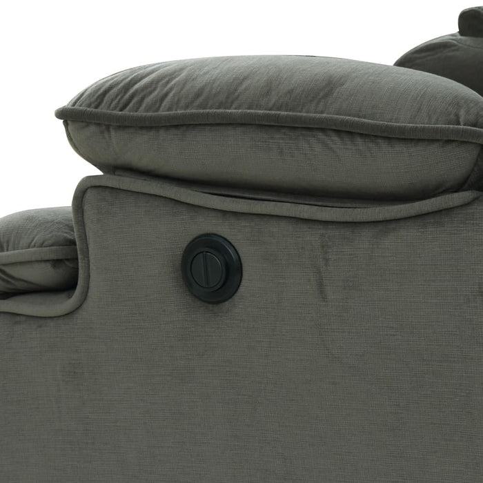 3-SEATER ELECTRIC FABRIC SOFA HIT GY 2CS