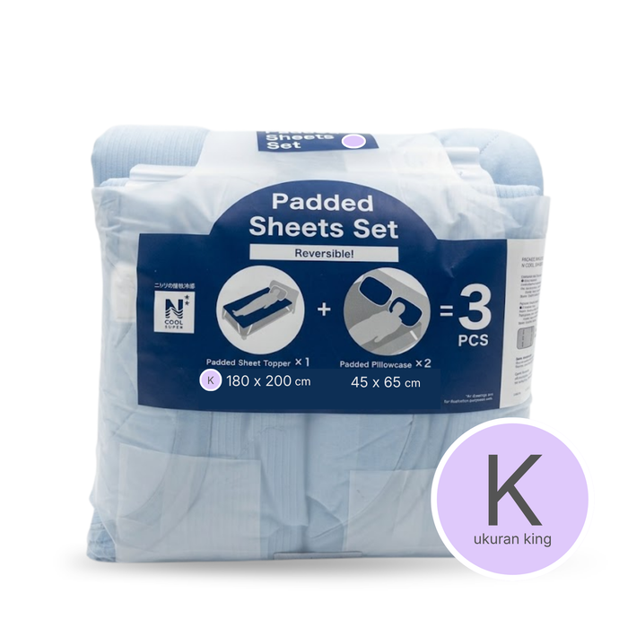 MATTRESS TOPPER SET N COOL SP K BL S2402