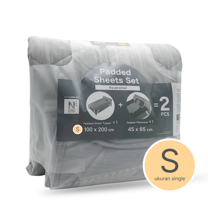 MATTRESS TOPPER SET N COOL WSP S GY S2403