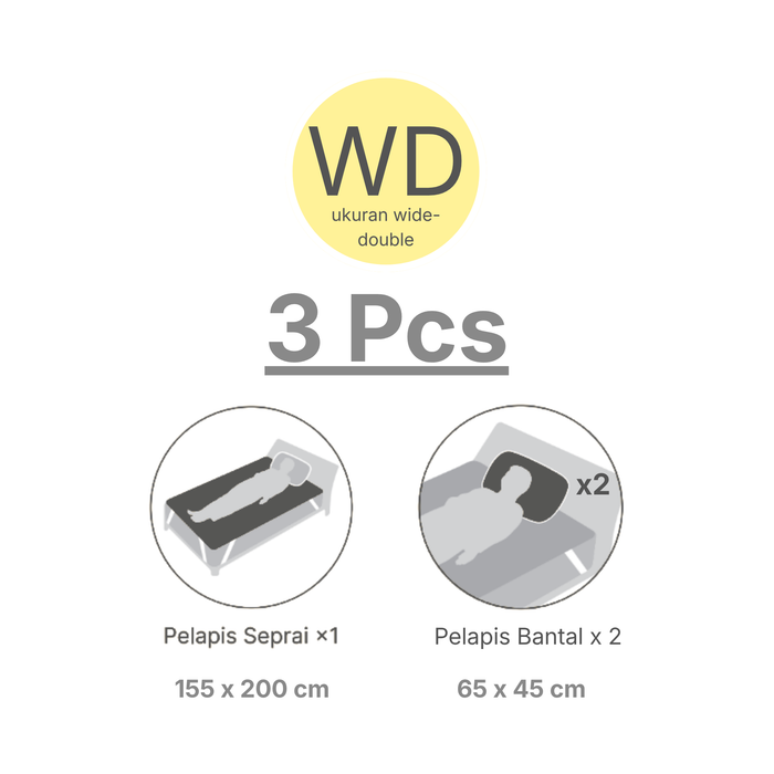 MATTRESS TOPPER SET N COOL WSP WD GY S2403