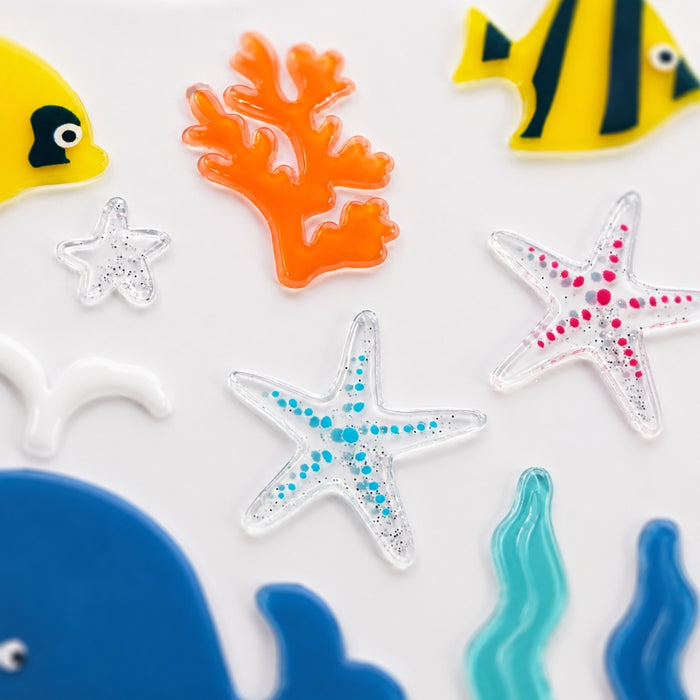 TPR WINDOW STICKER CORAL & FISH