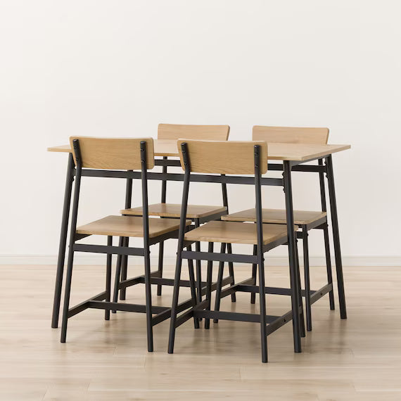 DINING TABLE 110 5-PIECE SET KP512 LBR