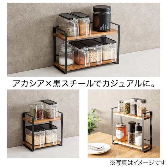 FOLDABLE ACACIA SEASONING RACK SY02 WL