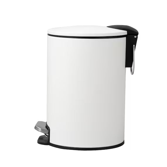 ROUND STEP TRASH CAN WITH SOFT-COLSE LID 2.8L WH