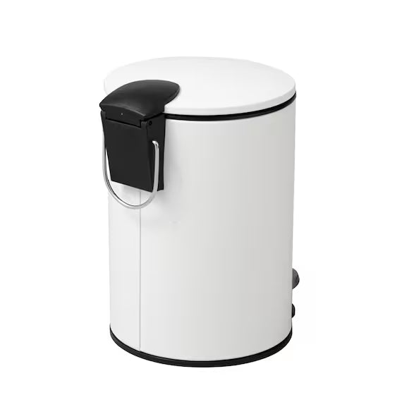 ROUND STEP TRASH CAN WITH SOFT-COLSE LID 2.8L WH