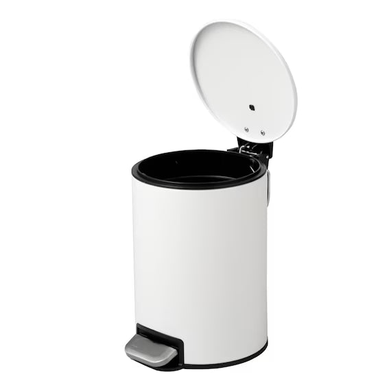 ROUND STEP TRASH CAN WITH SOFT-COLSE LID 2.8L WH