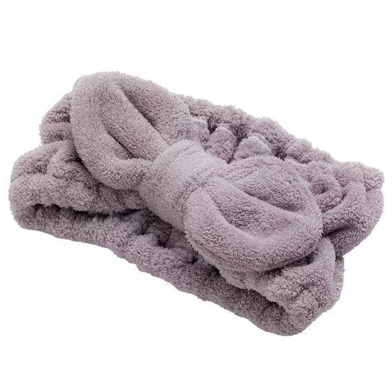 FLANNEL HAIRBAND RIBBON PU IW24