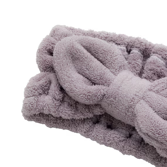 FLANNEL HAIRBAND RIBBON PU IW24