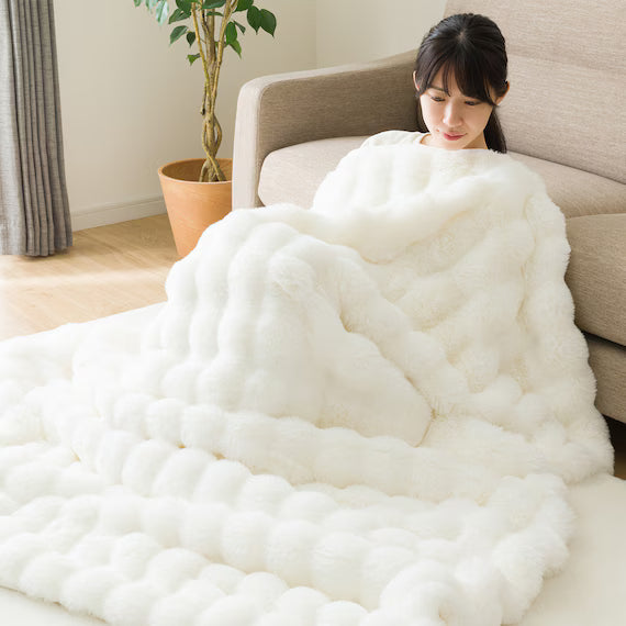 BLANKET POKOPOKO RABBIT TOUCH WH S A2425