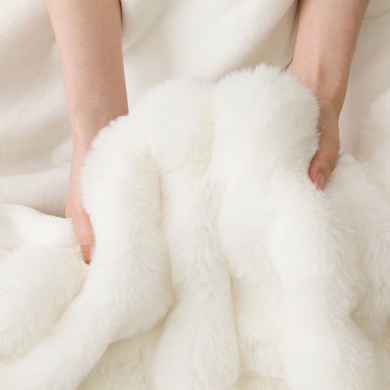 BLANKET POKOPOKO RABBIT TOUCH WH S A2425