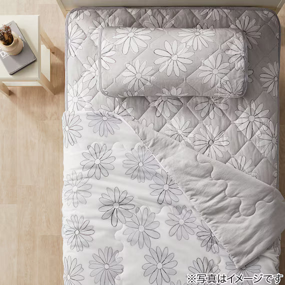 REVERSIBLE COMFORTER N COOL SP S2509 FLOWER GY D