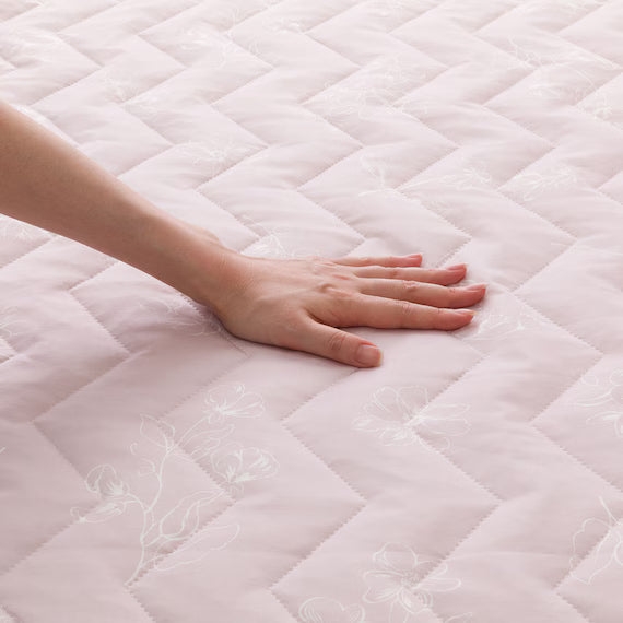 REVERSIBLE PADDED SHEET TOPPER N COOL WSP S2511 FLOWER RO S