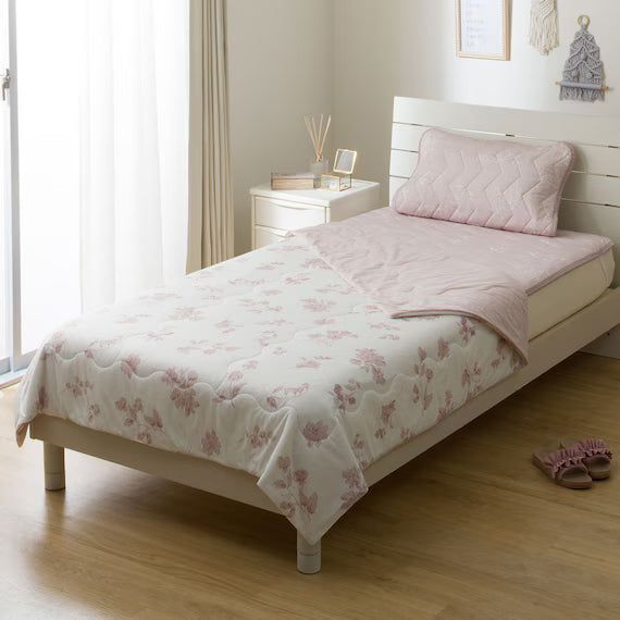 REVERSIBLE PADDED PILLOW TOPPER N COOL WSP S2511 FLOWER RO