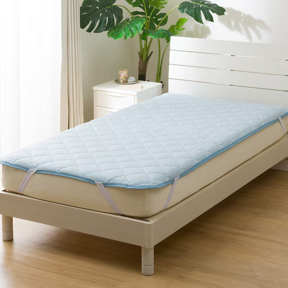REVERSIBLE PADDED SHEET TOPPER N COOL K BL S2501