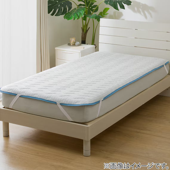 REVERSIBLE PADDED SHEET TOPPER N COOL WSP S BL S2503