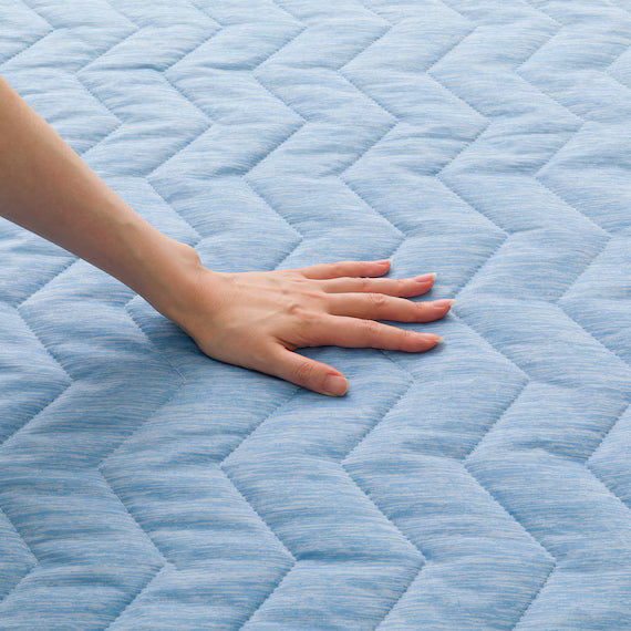 REVERSIBLE PADDED SHEET TOPPER N COOL WSP SD BL S2503