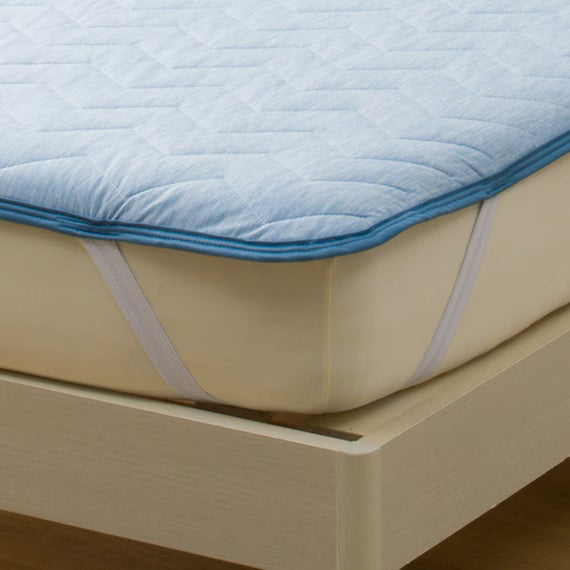 REVERSIBLE PADDED SHEET TOPPER N COOL WSP SD BL S2503