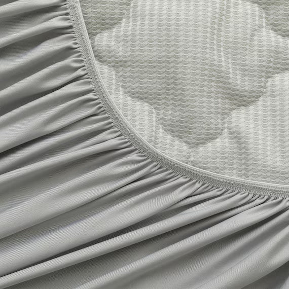 REVERSIBLE FITTED SHEET TOPPER N COOL SP SD GY S2502