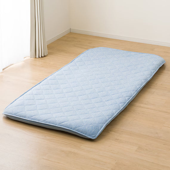 REVERSIBLE FITTED SHEET TOPPER N COOL SP S BL S2502