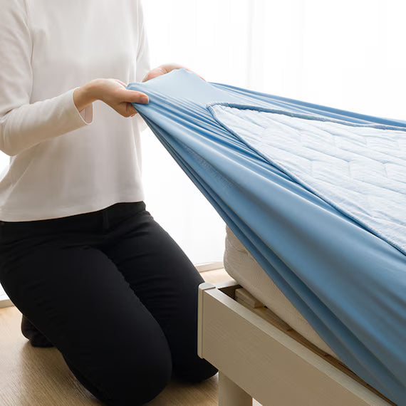 REVERSIBLE FITTED SHEET TOPPER N COOL WSP SD BLS2503