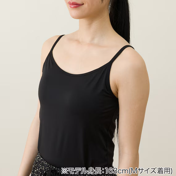 WOMENS SUPER COOL CAMISOLE WITH BUILTIN BRANE BK LL