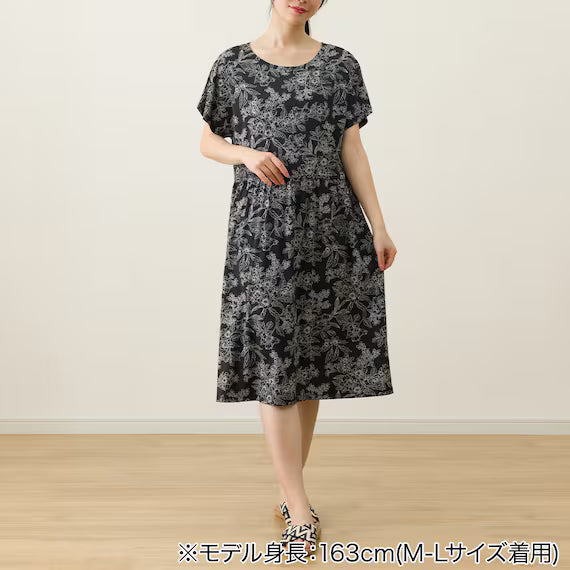 WOMENS SUPER COOL GATHER HOUSE DRESSNE BK LLL