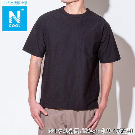 MENS COOL CUT GEORGETTE RELAX TSHIRT NE BK LL