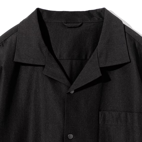 MENS COOL CUT GEORGETTE SHORT SLEEVESHIRT NE BK LL