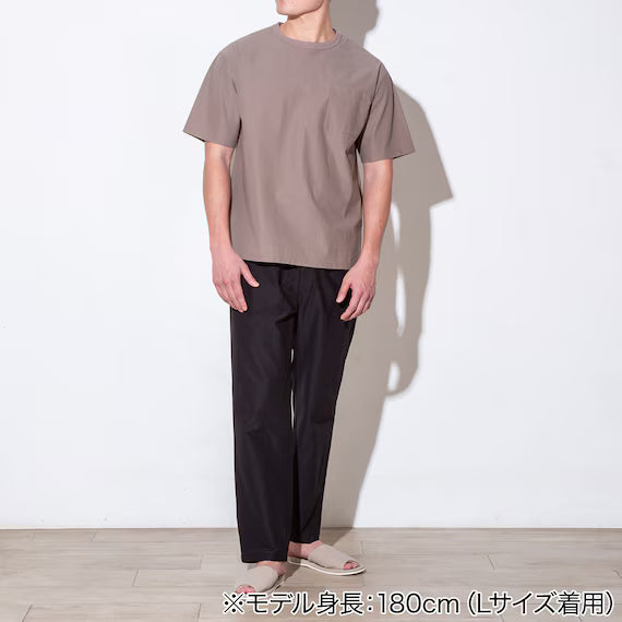 MENS COOL CUT GEORGETTE LONG PANTS NE BK L