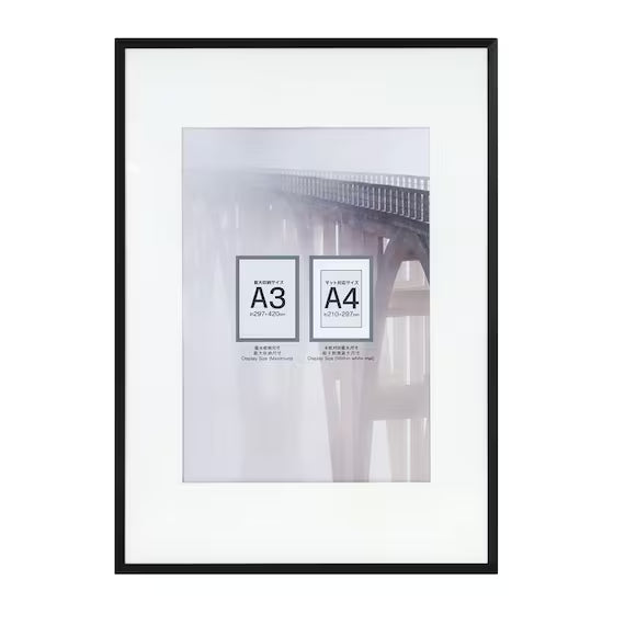 ALUMINUM POSTER FRAME A3 BK IT17