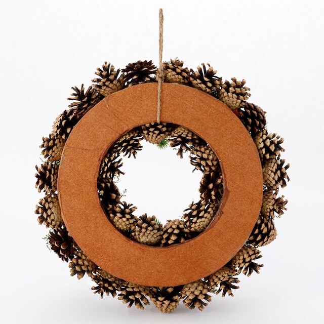 CHRISTMAS 39CM HANGING WREATH 23AFH029-39 N4LC